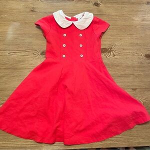 Janie and Jack Red Collared A Line Party Dress
